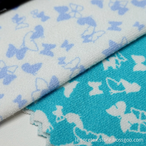 Wirbelstrick-Rayon-Stretch-Moss-Krepp-Druckstoff